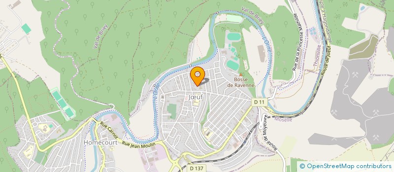 localisation de l'entreprise SCI LES THUYAS  LESSY