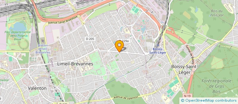 localisation de l'entreprise SCI LES THUYAS à LIMEIL BREVANNES