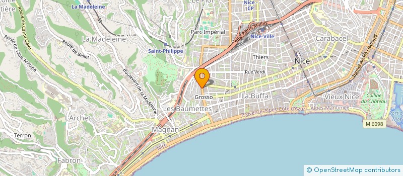 localisation de l'entreprise SCI LES THUYAS à NICE