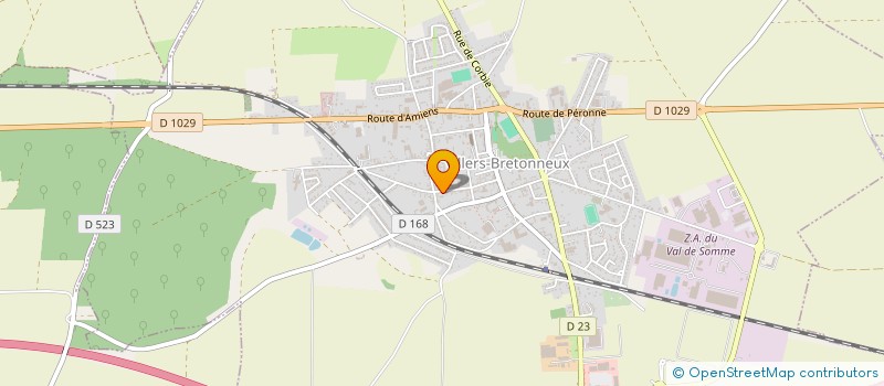 localisation de l'entreprise SCI LES THUYAS à VILLERS-BRETONNEUX
