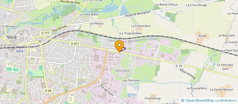 localisation de l'entreprise SCI LES THUYAS  VITRE
