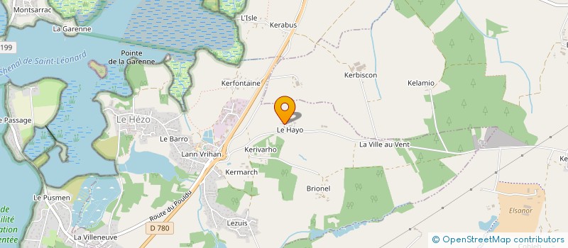 localisation de l'entreprise SCI LES TIARES  LE HEZO