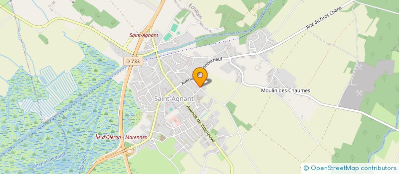 localisation de l'entreprise SCI LES TIBAUDIERES  SAINT-AGNANT