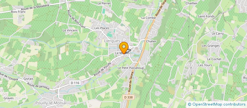 localisation de l'entreprise SCI LES TIFACOAL  PORTE DES PIERRES DOREES