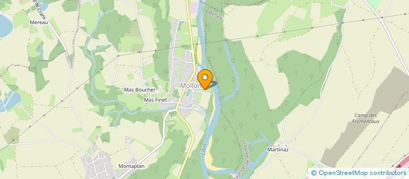 localisation de l'entreprise SCI LES TILLES  VILLIEU-LOYES-MOLLON