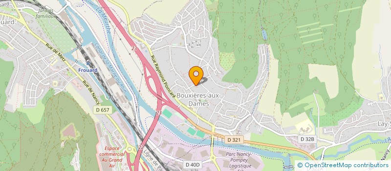 localisation de l'entreprise SCI LES TILLES  BOUXIERES-AUX-DAMES