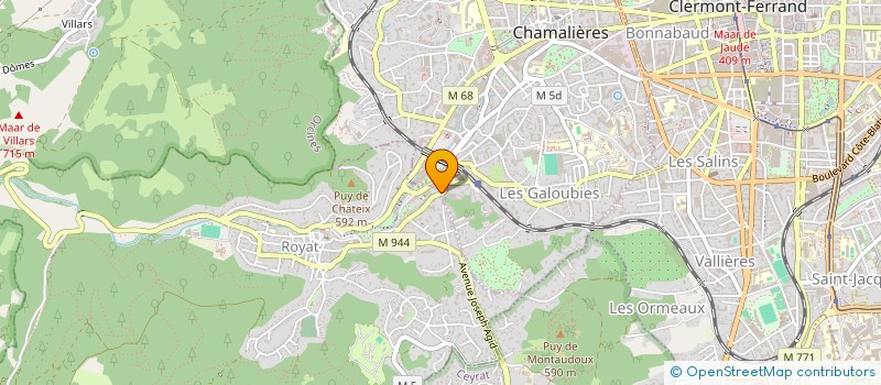 localisation de l'entreprise SCI LES TILLEULS  ROYAT