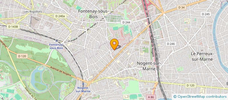 localisation de l'entreprise SCI LES TILLEULS  NOGENT-SUR-MARNE
