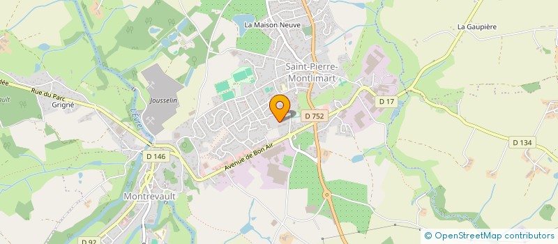 localisation de l'entreprise SCI LES TILLEULS à MONTREVAULT-SUR-EVRE