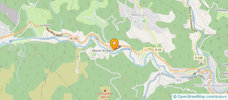 localisation de l'entreprise SCI LES TILLEULS à MEYRAS