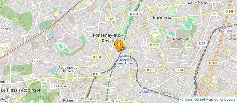 localisation de l'entreprise SCI LES TILLEULS  FONTENAY-AUX-ROSES