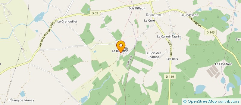 localisation de l'entreprise SCI LES TILLEULS  COUR-CHEVERNY