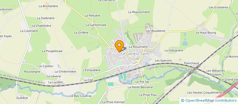 localisation de l'entreprise SCI LES TILLEULS à LE GENEST-SAINT-ISLE