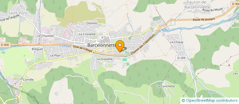 localisation de l'entreprise SCI LES TILLEULS à BARCELONNETTE