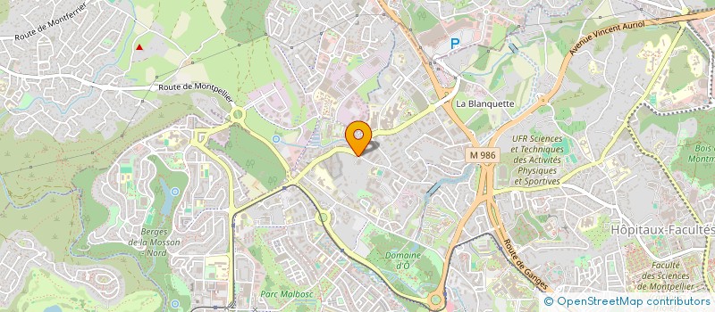 localisation de l'entreprise SCI LES TILLEULS à MONTPELLIER