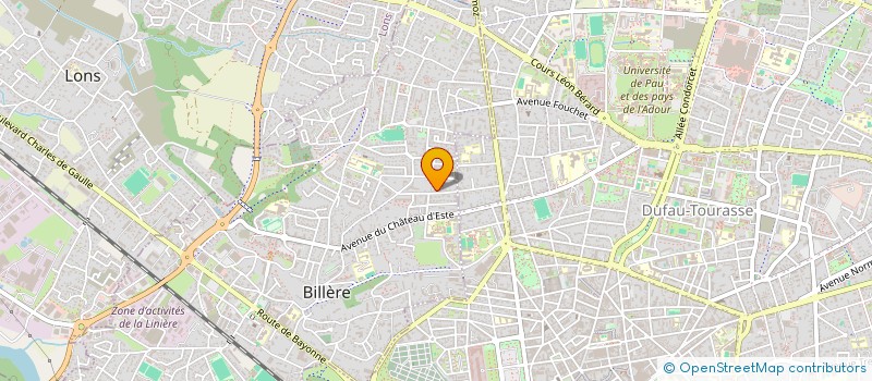 localisation de l'entreprise SCI LES TILLEULS  BILLERE