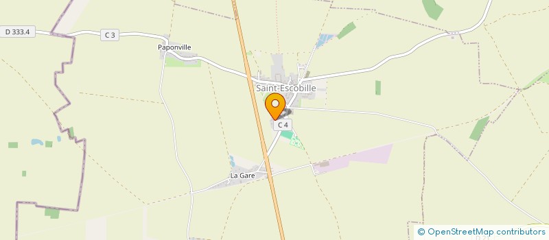 localisation de l'entreprise SCI LES TILLEULS  SAINT-ESCOBILLE