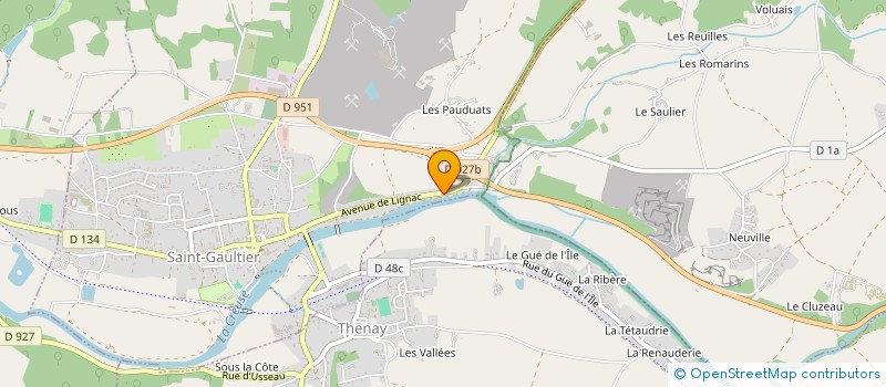 localisation de l'entreprise SCI LES TILLEULS à SAINT-GAULTIER