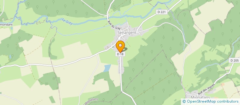 localisation de l'entreprise SCI LES TILLEULS  SENARGENT-MIGNAFANS