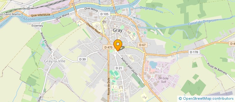 localisation de l'entreprise SCI LES TILLEULS à GRAY