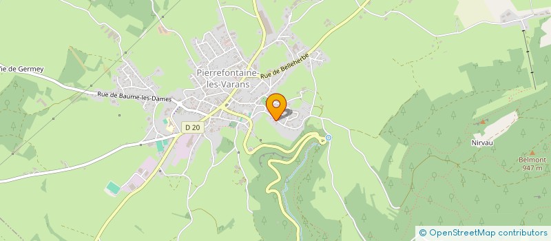 localisation de l'entreprise SCI LES TILLEULS  PIERREFONTAINE-LES-VARANS
