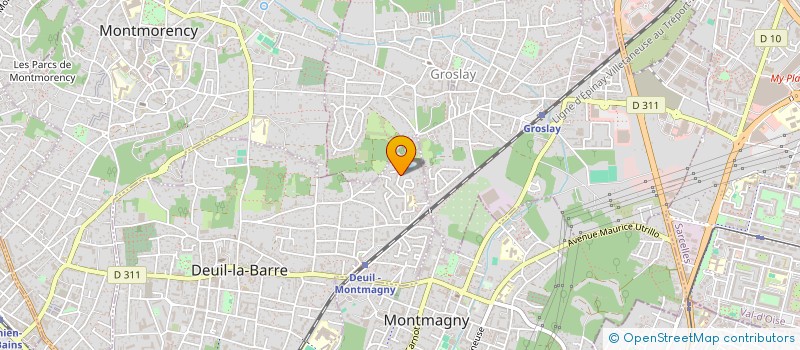 localisation de l'entreprise SCI  LES TILLEULS  DEUIL-LA-BARRE