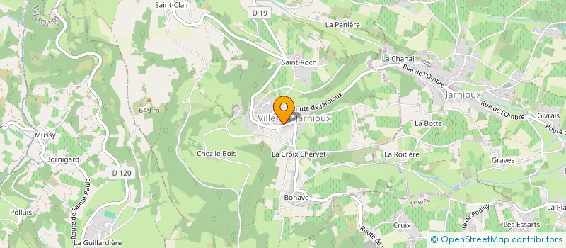 localisation de l'entreprise SCI LES TILLEULS à PORTE-DES-PIERRES-DOREES