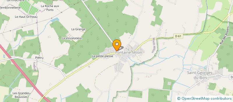 localisation de l'entreprise SCI LES TILLEULS  MAZE-MILON