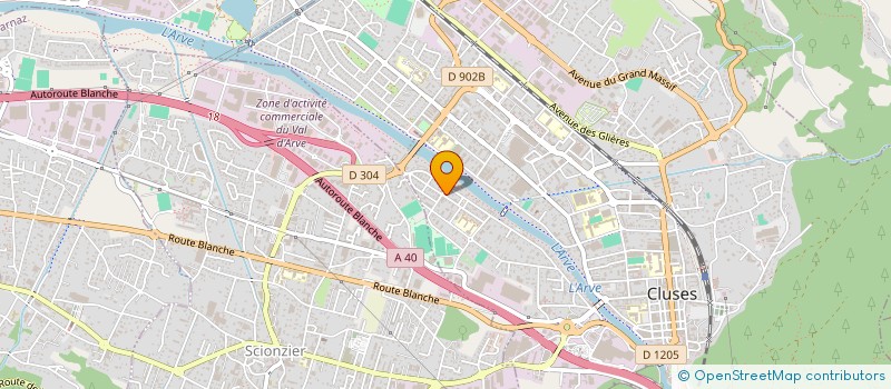 localisation de l'entreprise SCI LES TILLEULS  CLUSES