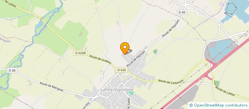 localisation de l'entreprise SCI LES TILLEULS  LAFITTE-VIGORDANE
