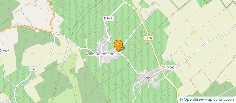 localisation de l'entreprise SCI LES TILLEULS  VILLE-DOMMANGE