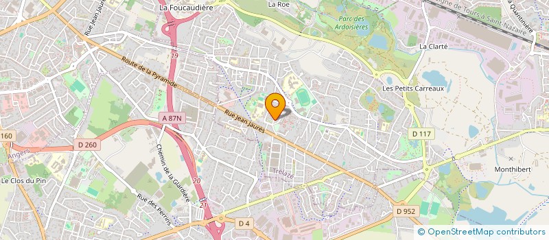 localisation de l'entreprise SCI LES TILLEULS  TRELAZE