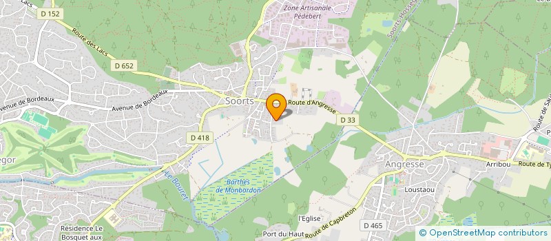 localisation de l'entreprise SCI LES TILLEULS  SOORTS-HOSSEGOR