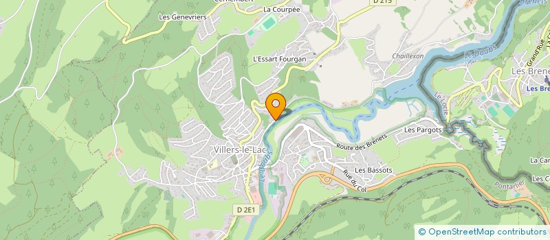 localisation de l'entreprise SCI LES TILLEULS  VILLERS-LE-LAC