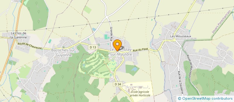 localisation de l'entreprise SCI LES TILLEULS  LE TREMBLAY-SUR-MAULDRE