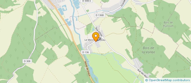 localisation de l'entreprise SCI LES TILLEULS à VILLEMEUX-SUR-EURE