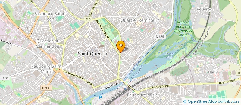 localisation de l'entreprise SCI LES TILLEULS à SAINT-QUENTIN