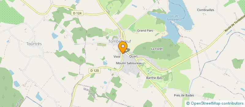 localisation de l'entreprise SCI LES TILLEULS  TOMBEBUF