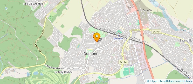 localisation de l'entreprise SCI LES TILLEULS  DOMONT