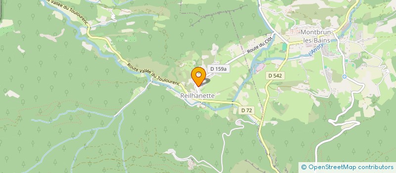 localisation de l'entreprise SCI LES TILLEULS  REILHANETTE