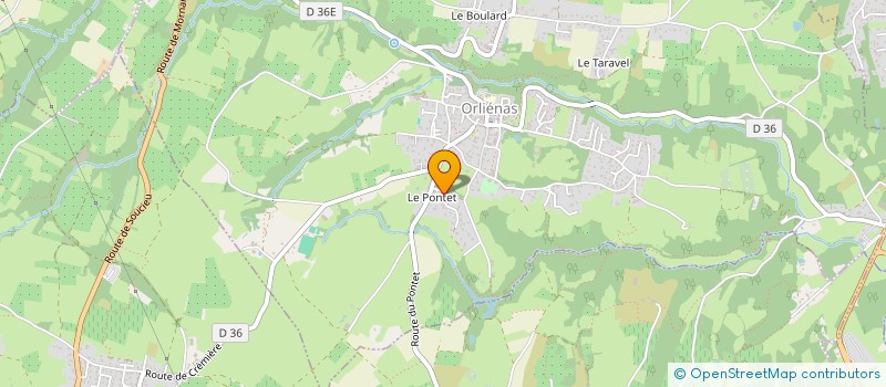 localisation de l'entreprise SCI LES TILLEULS  ORLIENAS