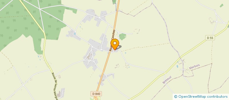 localisation de l'entreprise SCI LES TILLEULS  BRETEUIL