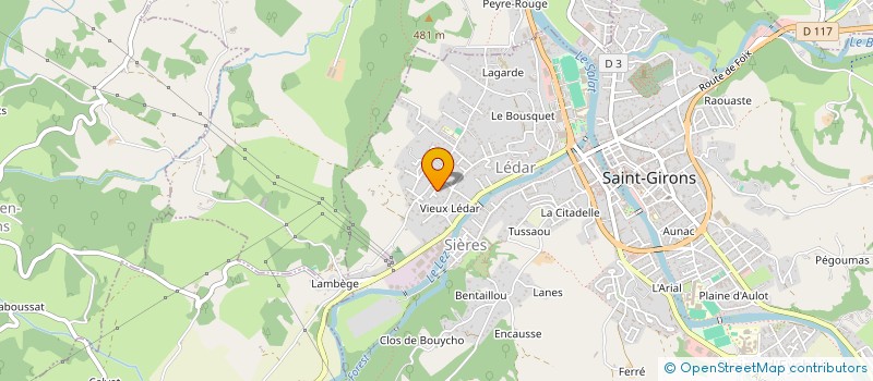 localisation de l'entreprise SCI LES TILLEULS à SAINT-GIRONS