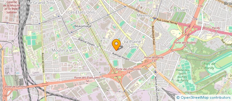 localisation de l'entreprise SCI LES TILLEULS  LYON