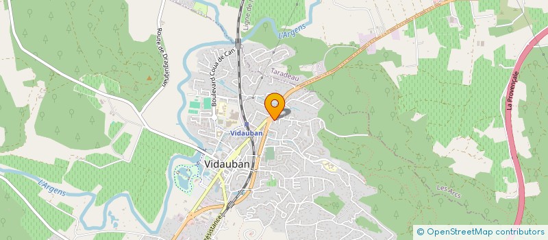 localisation de l'entreprise SCI LES TILLEULS  VIDAUBAN