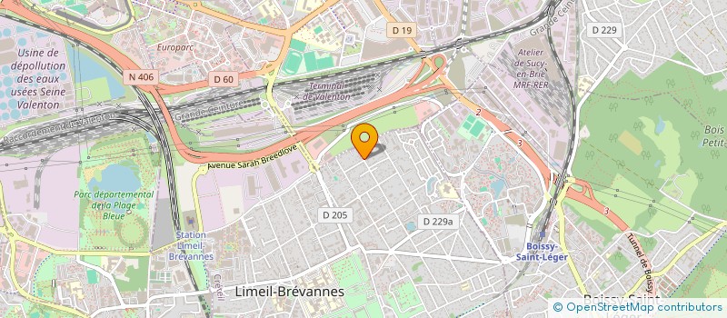 localisation de l'entreprise SCI LES TILLEULS à LIMEIL-BREVANNES