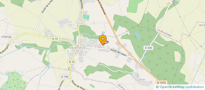 localisation de l'entreprise SCI LES TILLEULS  VEZERONCE-CURTIN