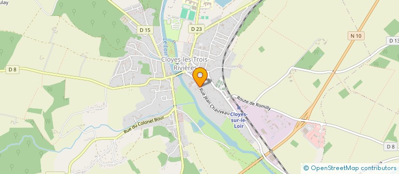 localisation de l'entreprise SCI LES TILLEULS à CLOYES-LES-TROIS-RIVIERES