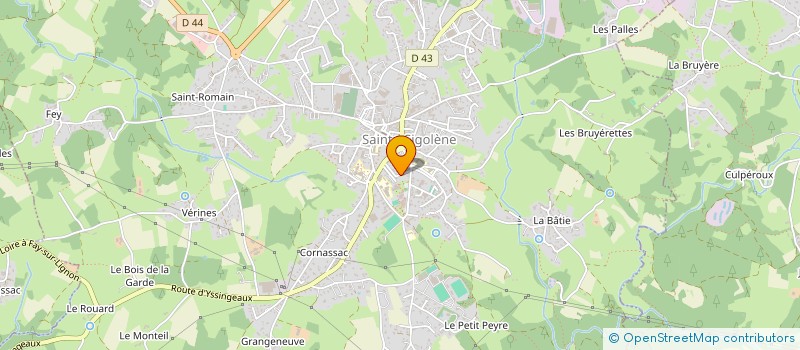 localisation de l'entreprise SCI LES TILLEULS à SAINTE-SIGOLENE