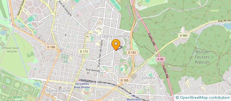 localisation de l'entreprise SCI LES TILLEULS à VERSAILLES